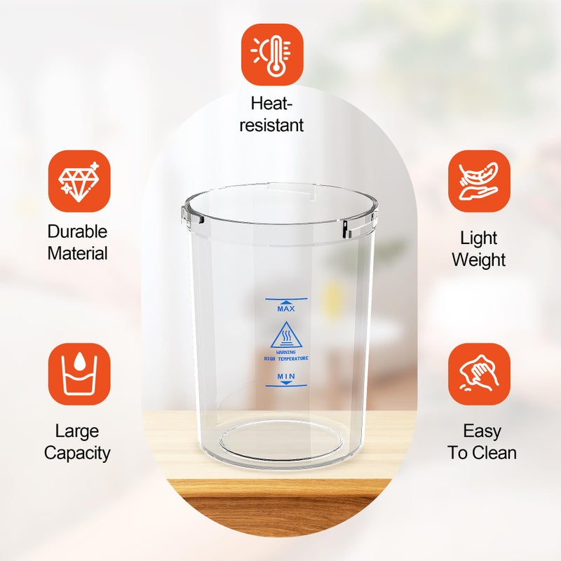 SalonDepot Water Jar for Facial Steamer Universal Plastic Water Cup 2 PCS - Image 3